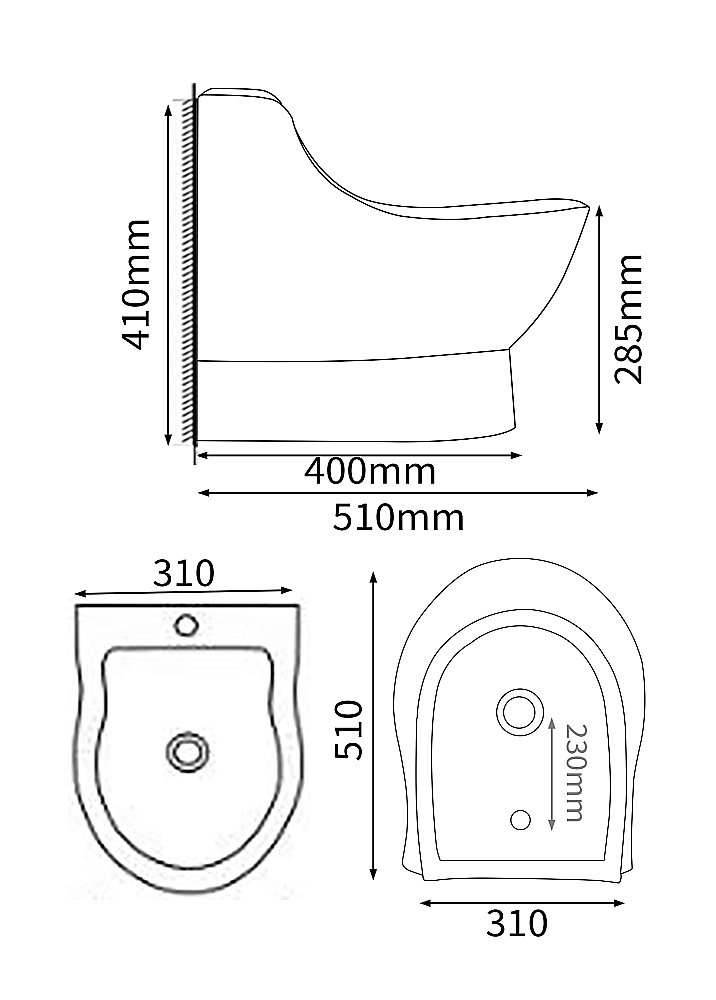Напольная раковина SantiLine 31 SL-4031 белая купить в интернет-магазине Sanbest