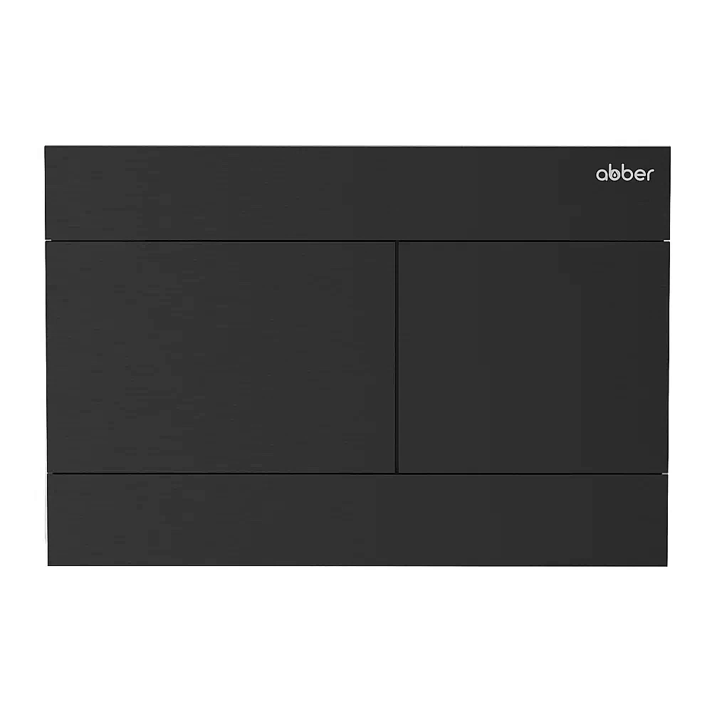 Кнопка для инсталяции ABBER AC0127MB черная матовая купить в интернет-магазине сантехники Sanbest