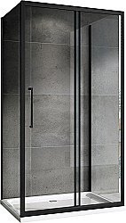 Душевой уголок ABBER Schwarzer Diamant AG30120BH-S75B-S75B 120x75 стекло прозрачное/профиль черный купить в интернет-магазине Sanbest