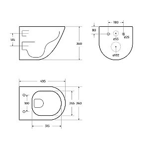 Унитаз подвесной BelBagno AMANDA безободковый, с крышкой микролифт купить в интернет-магазине Sanbest