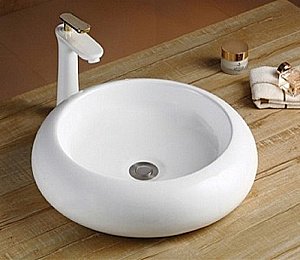 Раковина накладная Ceramalux N 46 7031В белая купить в интернет-магазине Sanbest