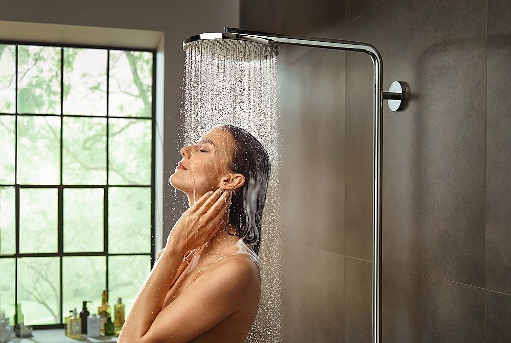 Душевая система Hansgrohe Raindance Select S Showerpipe 240 1jet PowderRain 27633000 купить в интернет-магазине сантехники Sanbest