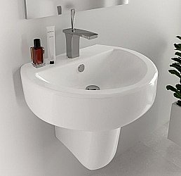 Раковина Sanita luxe Best 55х44 BSTSLWB01 белая купить в интернет-магазине Sanbest