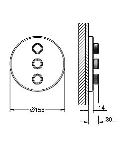 Термостат для душа Grohe Grohtherm SmartControl 29153LS0 купить в интернет-магазине сантехники Sanbest