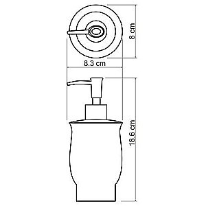 Запасной диспенсер настольный WasserKRAFT K-C183 купить в интернет-магазине сантехники Sanbest