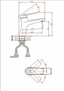 Смеситель для раковины D&K Bayern.Furth DA1522105 черный матовый купить в интернет-магазине сантехники Sanbest