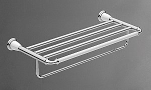 Полка с полотенцедержателем Art&Max Bianchi AM-3622AW хром купить в интернет-магазине сантехники Sanbest