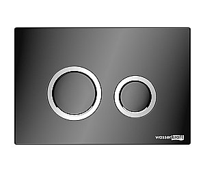 Инсталляция для унитаза WasserKraft Salm 27TLT.010.ME.BL.PB01 черная панель/кнопка черная глянцевая купить в интернет-магазине сантехники Sanbest