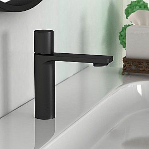 Смеситель для раковины Vincea Vogue VBF-4V3MB черный купить в интернет-магазине сантехники Sanbest