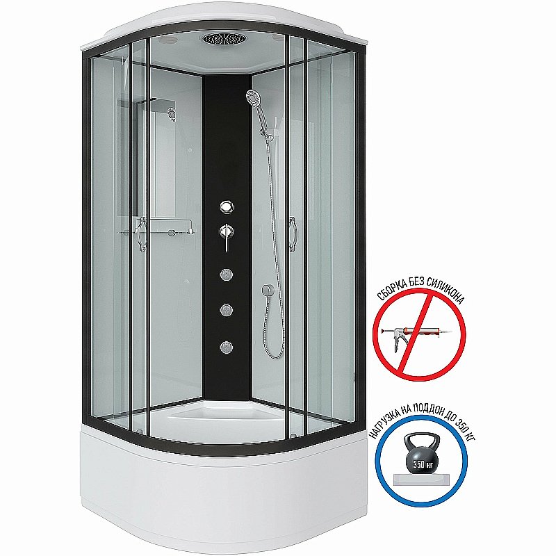 Душевая кабина Niagara Classic 67091414G 100x100 с гидромассажем купить в интернет-магазине Sanbest