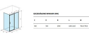 Душевой уголок Excellent Rols 120х80 стекло прозрачное/профиль хром купить в интернет-магазине Sanbest