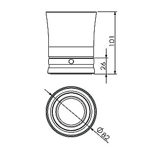Стакан Langberger Accessories 22213A купить в интернет-магазине сантехники Sanbest