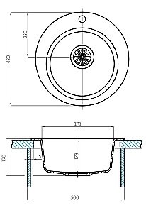 Мойка для кухни Акватон Иверия 1A711032IV280 коричневый купить в интернет-магазине сантехники Sanbest