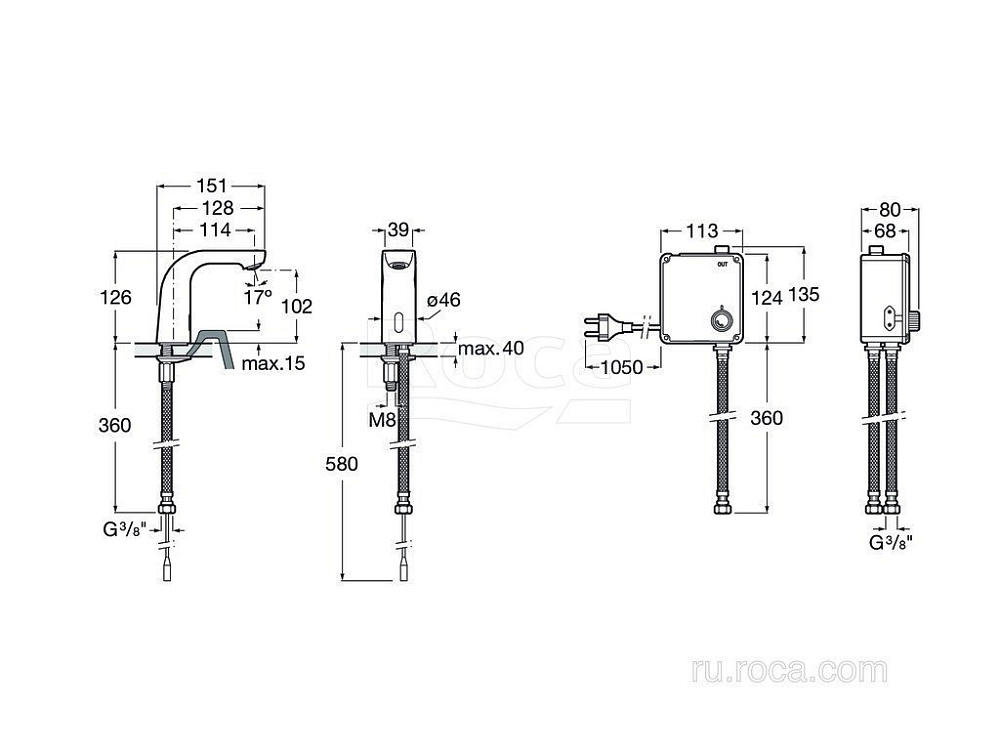 Смеситель для раковины Roca L20 5A5509C00 купить в интернет-магазине сантехники Sanbest