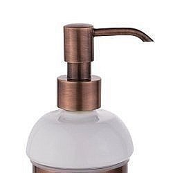 Колба диспенсера для жидкого мыла Migliore Fortuna/Mirella 29886 белая керамика медь купить в интернет-магазине сантехники Sanbest