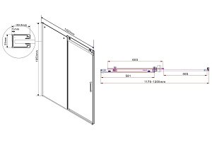 Душевая дверь Vincea Como VPS-1C120CG 120 купить в интернет-магазине Sanbest