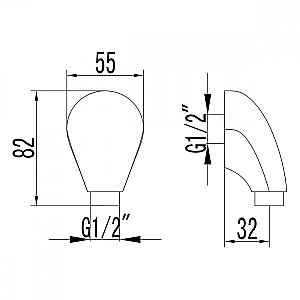 Подключение для душевого шланга Lemark LM4783G купить в интернет-магазине сантехники Sanbest