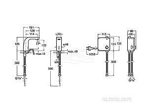 Смеситель для раковины Roca L20 5A5509C00 купить в интернет-магазине сантехники Sanbest