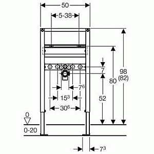 Инсталляция для раковины Geberit Duofix 111.490.00.1 купить в интернет-магазине сантехники Sanbest