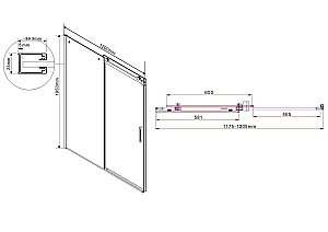 Душевая дверь Vincea Como VPS-1C120CG 120 купить в интернет-магазине Sanbest