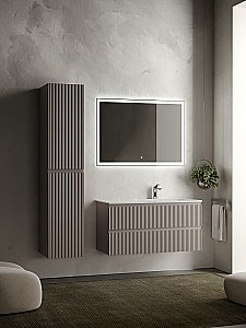 Тумба с раковиной Sancos SNOB R SNR100SM L/R 100 Doha Soft для ванной в интернет-магазине Sanbest