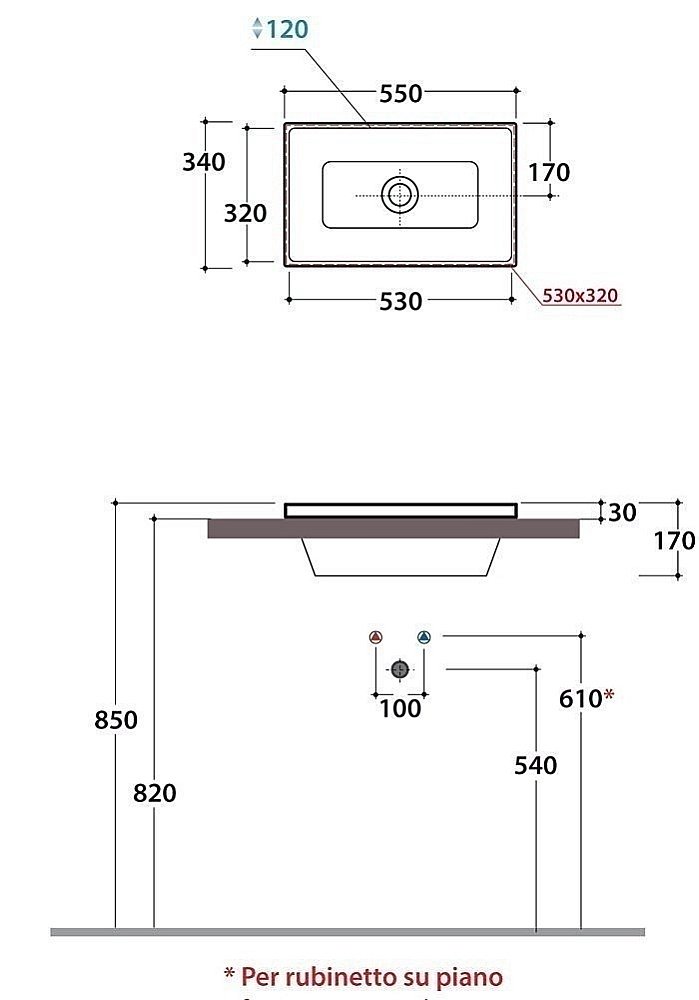 Раковина встраиваемая Globo Stockholm 55 FO056.BI белая купить в интернет-магазине Sanbest
