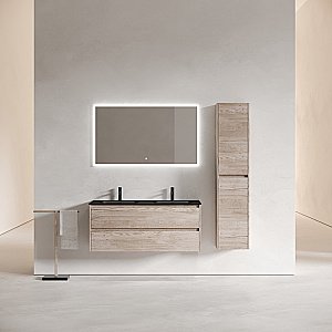 Тумба с раковиной Sancos Libra 120 LB120-2EG дуб галифакс натуральный для ванной в интернет-магазине Sanbest