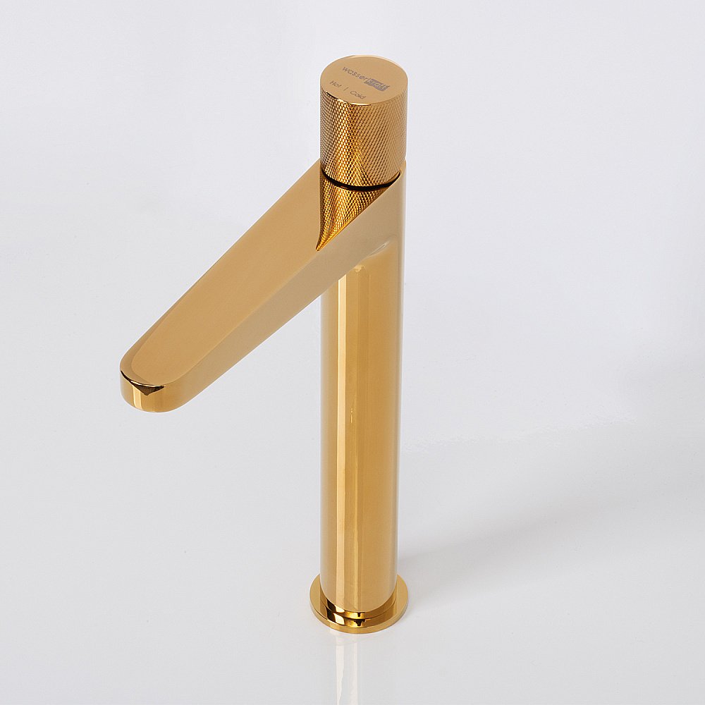 Смеситель для раковины WasserKRAFT Ems 7600 7603H золото купить в интернет-магазине сантехники Sanbest