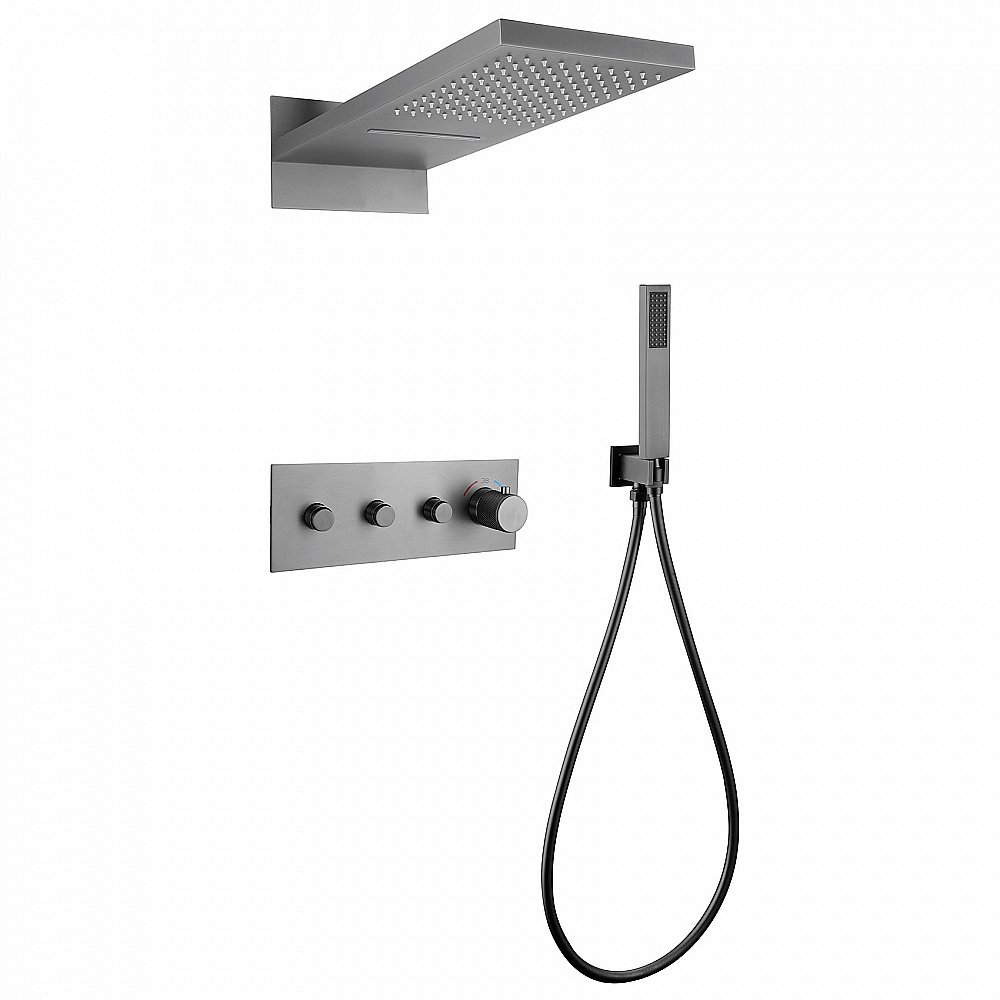 Душевая система Abber RUND AF8752NG никель купить в интернет-магазине сантехники Sanbest