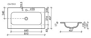 Раковина Ceramica Nova Element CN7012 купить в интернет-магазине Sanbest