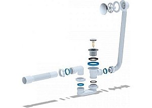 Слив-перелив для ванны Aquanet АниПласт EC055 купить в интернет-магазине сантехники Sanbest