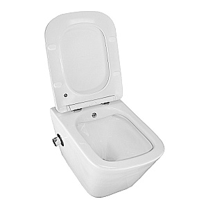 Унитаз подвесной с функцией биде Azario Hugo AZ-10007 белый, безободковый, с крышкой микролифт купить в интернет-магазине Sanbest