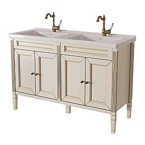 Тумба с раковиной с дверцами Caprigo ALBION–promo 125 бежевая для ванной в интернет-магазине Sanbest