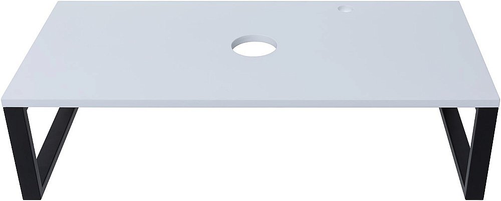 Столешница для раковины Aquanet Арт 100 белый матовый для ванной в интернет-магазине сантехники Sanbest