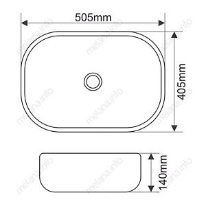 Раковина Melana MLN-78104 купить в интернет-магазине Sanbest