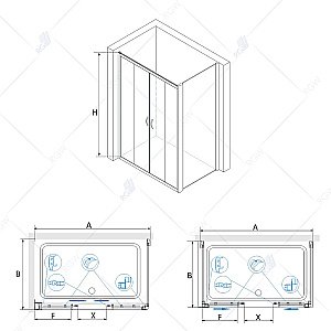 Душевая система RGW Shower Panels SP-6143-01 50140801-01 хром купить в интернет-магазине сантехники Sanbest
