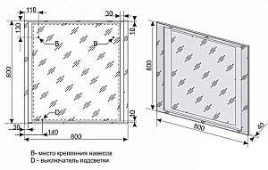 Зеркало Style Line Прованс 80 в ванную от интернет-магазине сантехники Sanbest