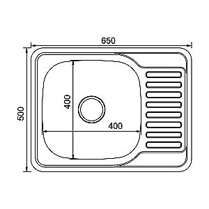 Мойка кухонная MIXLINE ML 533713 хром купить в интернет-магазине сантехники Sanbest