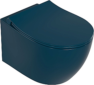 Унитаз подвесной Allen Brau Fantasy 3 Vortex 4.11035.PT петроль, с крышкой микролифт, слив торнадо купить в интернет-магазине Sanbest