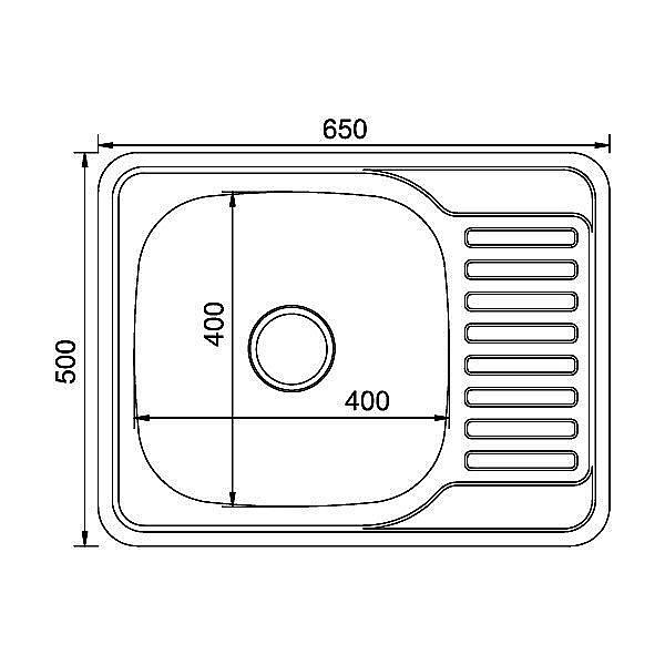 Мойка кухонная MIXLINE ML 533713 хром купить в интернет-магазине сантехники Sanbest