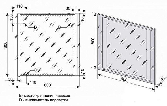 Зеркало Style Line Прованс 80 в ванную от интернет-магазине сантехники Sanbest