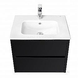 Тумба под раковину Акватон Римини 60 черная купить в интернет-магазине сантехники Sanbest
