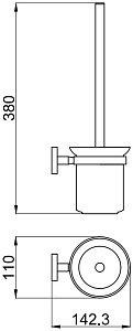 Ершик для туалета Allen Brau Priority 6.31008-00 хром купить в интернет-магазине сантехники Sanbest