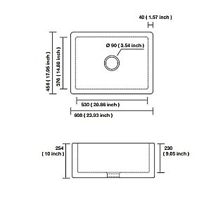 Кухонная мойка Kerasan Hannah Essex 541001 купить в интернет-магазине сантехники Sanbest