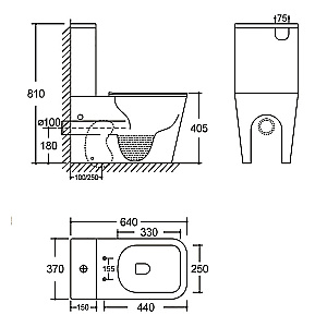 Инсталляция для унитаза Azario AZ-8010-1000 купить в интернет-магазине сантехники Sanbest
