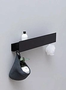 Полка Aquanet Магнум Н 341534 70 черная матовая купить в интернет-магазине сантехники Sanbest