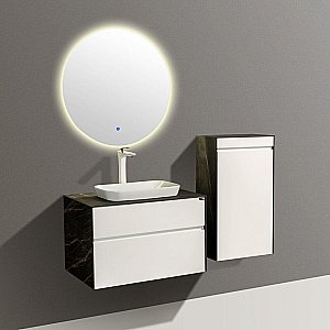 Тумба с раковиной Black&White Universe U907.800-1 белая для ванной в интернет-магазине Sanbest