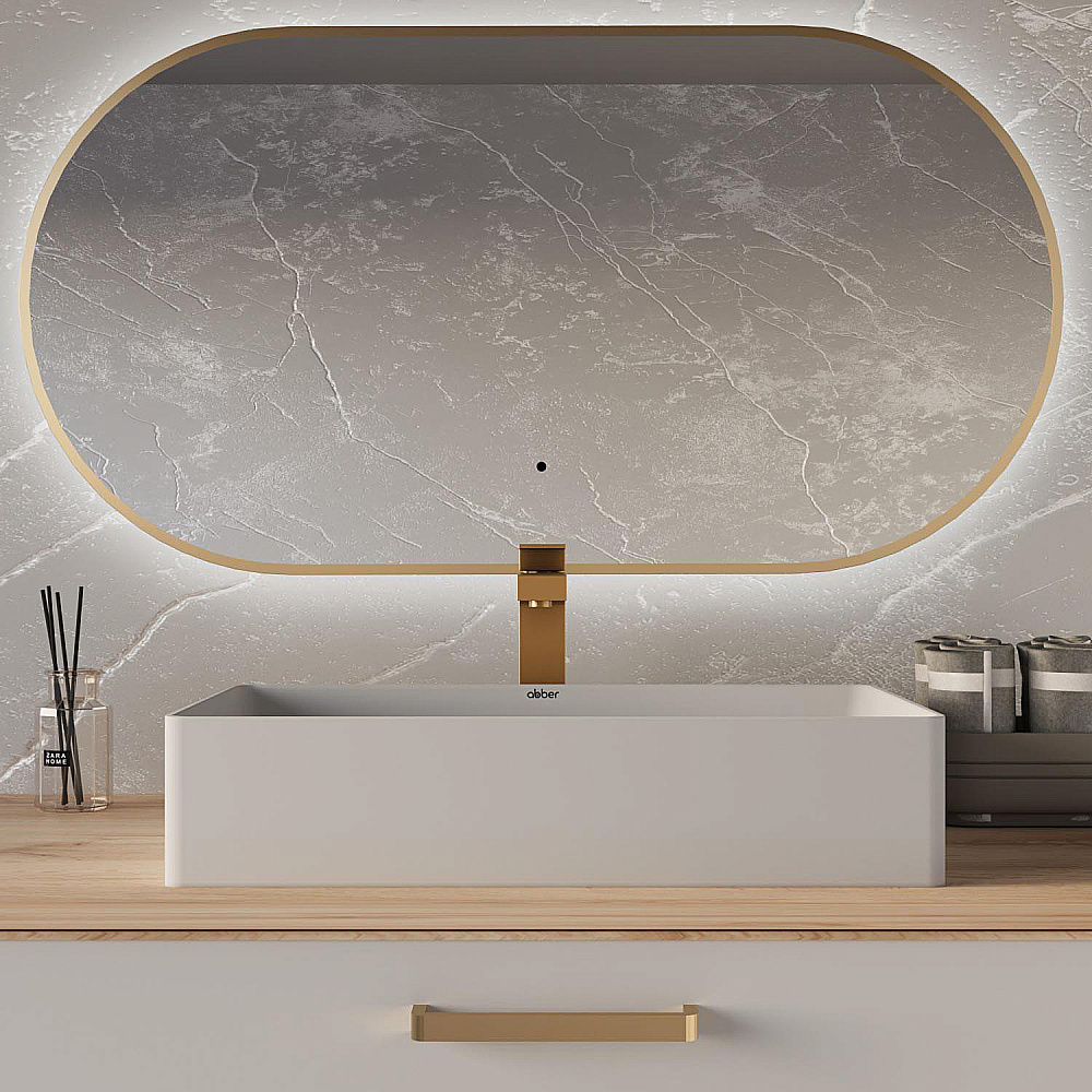 Раковина Abber Rechteck 60 AC2220MW белая матовая купить в интернет-магазине Sanbest