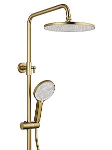 Душевая система с термостатом WONZON & WOGHAND The ONE WW-B3094-BG брашированное золото купить в интернет-магазине сантехники Sanbest