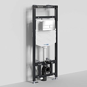 Инсталляция для унитаза WasserKraft Alme 15TLT.010.ME.CH04 с кнопкой хром купить в интернет-магазине сантехники Sanbest
